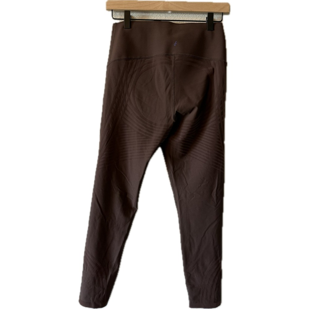 Fanka Womens Brown High Waisted Compression Activewear Leggings Size Small